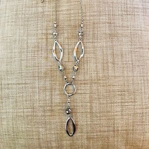 Lia Sophia Silver Y Necklace